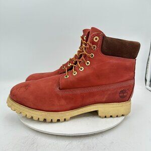 Timberland 11036 Men Size 14M Brown Ale Burgundy Leather Nubuck 6" Ankle Boot